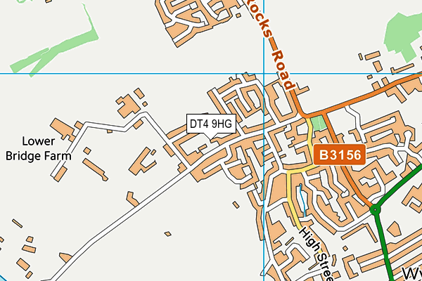 DT4 9HG map - OS VectorMap District (Ordnance Survey)