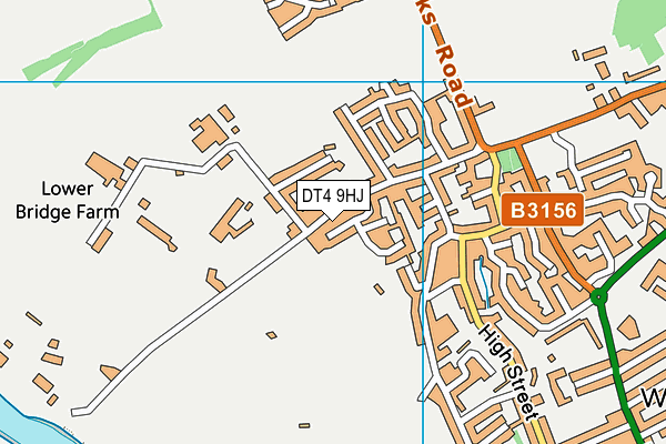 DT4 9HJ map - OS VectorMap District (Ordnance Survey)