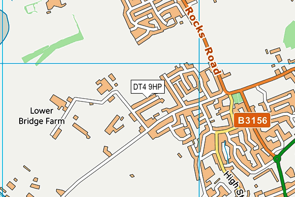 DT4 9HP map - OS VectorMap District (Ordnance Survey)