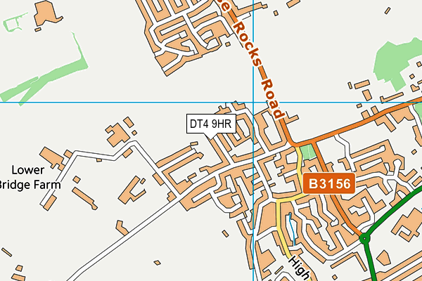 DT4 9HR map - OS VectorMap District (Ordnance Survey)