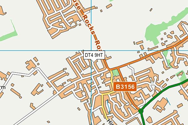 DT4 9HT map - OS VectorMap District (Ordnance Survey)