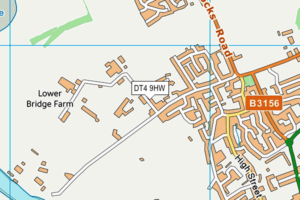 DT4 9HW map - OS VectorMap District (Ordnance Survey)