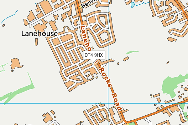 DT4 9HX map - OS VectorMap District (Ordnance Survey)