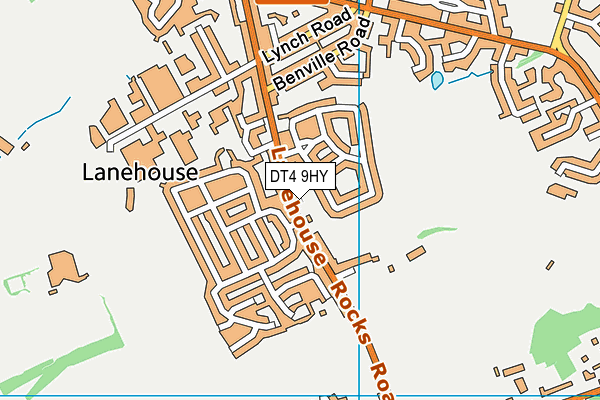 DT4 9HY map - OS VectorMap District (Ordnance Survey)