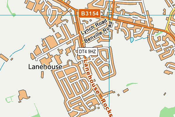 DT4 9HZ map - OS VectorMap District (Ordnance Survey)