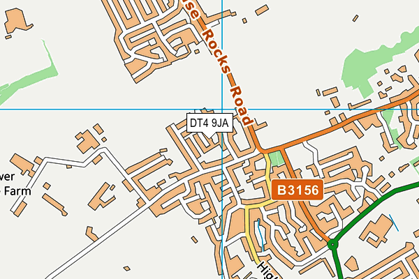 DT4 9JA map - OS VectorMap District (Ordnance Survey)
