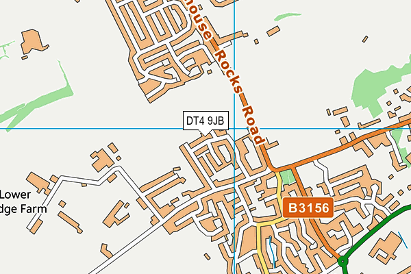 DT4 9JB map - OS VectorMap District (Ordnance Survey)