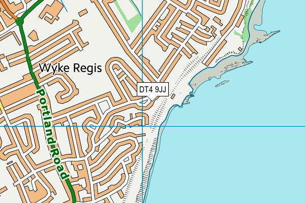 DT4 9JJ map - OS VectorMap District (Ordnance Survey)