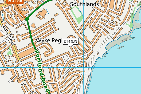 DT4 9JN map - OS VectorMap District (Ordnance Survey)