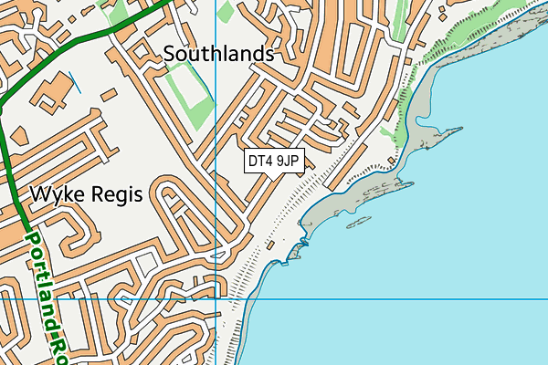 DT4 9JP map - OS VectorMap District (Ordnance Survey)
