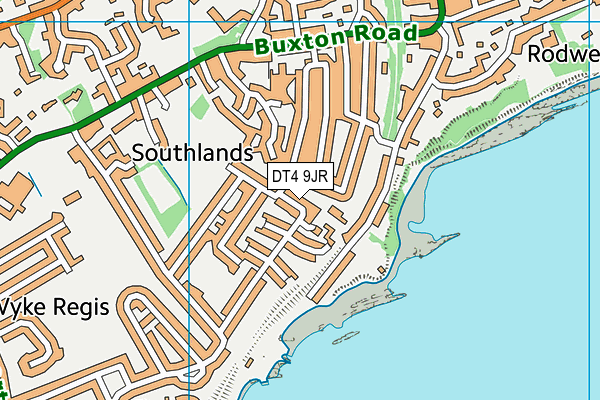 DT4 9JR map - OS VectorMap District (Ordnance Survey)