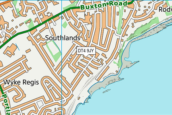 DT4 9JY map - OS VectorMap District (Ordnance Survey)