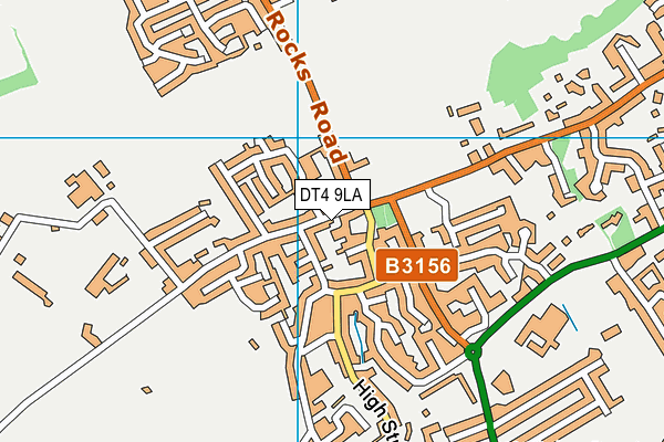 DT4 9LA map - OS VectorMap District (Ordnance Survey)