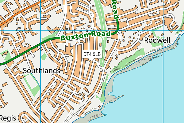 DT4 9LB map - OS VectorMap District (Ordnance Survey)