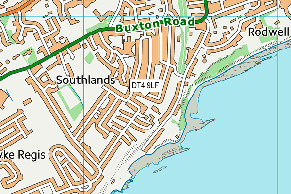 DT4 9LF map - OS VectorMap District (Ordnance Survey)