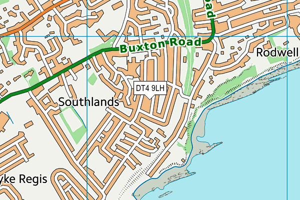 DT4 9LH map - OS VectorMap District (Ordnance Survey)