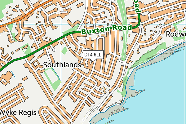 DT4 9LL map - OS VectorMap District (Ordnance Survey)