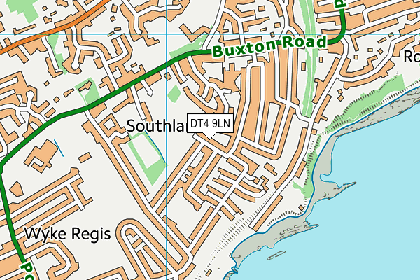 DT4 9LN map - OS VectorMap District (Ordnance Survey)