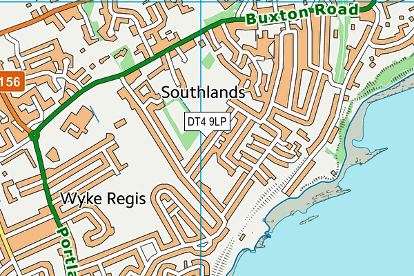 DT4 9LP map - OS VectorMap District (Ordnance Survey)