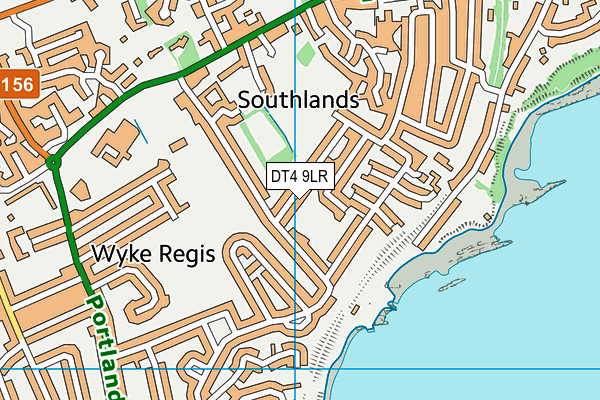 DT4 9LR map - OS VectorMap District (Ordnance Survey)