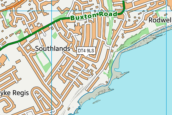 DT4 9LS map - OS VectorMap District (Ordnance Survey)