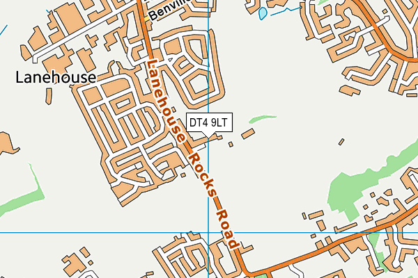 DT4 9LT map - OS VectorMap District (Ordnance Survey)