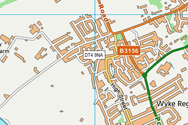 DT4 9NA map - OS VectorMap District (Ordnance Survey)