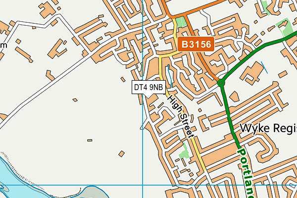 DT4 9NB map - OS VectorMap District (Ordnance Survey)
