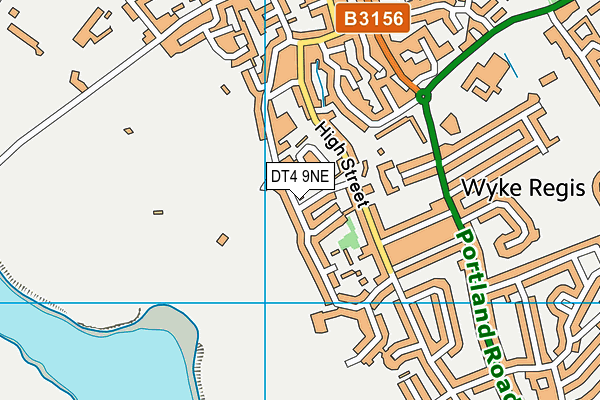 DT4 9NE map - OS VectorMap District (Ordnance Survey)