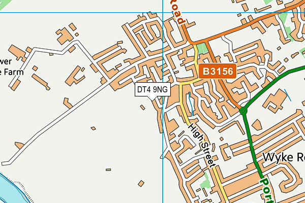 DT4 9NG map - OS VectorMap District (Ordnance Survey)