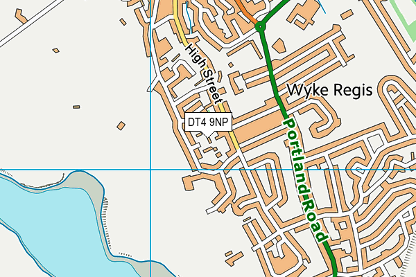 DT4 9NP map - OS VectorMap District (Ordnance Survey)