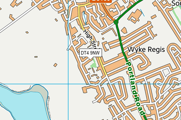 DT4 9NW map - OS VectorMap District (Ordnance Survey)