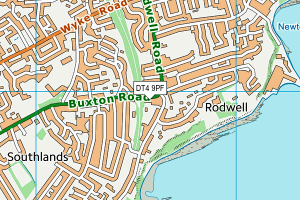 DT4 9PF map - OS VectorMap District (Ordnance Survey)