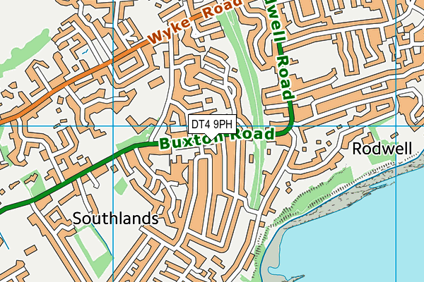 DT4 9PH map - OS VectorMap District (Ordnance Survey)