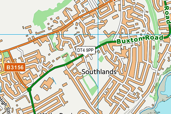 DT4 9PP map - OS VectorMap District (Ordnance Survey)