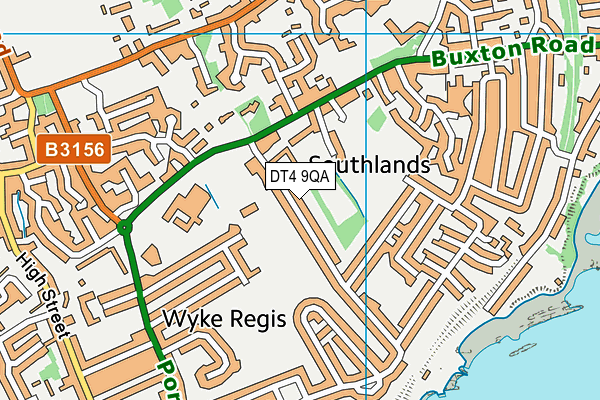 DT4 9QA map - OS VectorMap District (Ordnance Survey)