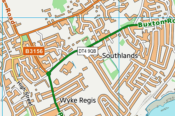 DT4 9QB map - OS VectorMap District (Ordnance Survey)