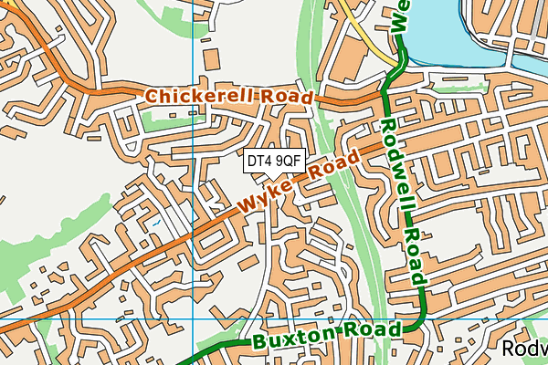 DT4 9QF map - OS VectorMap District (Ordnance Survey)