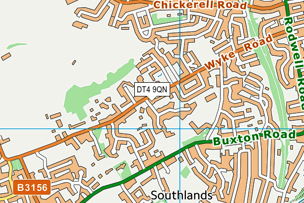 DT4 9QN map - OS VectorMap District (Ordnance Survey)