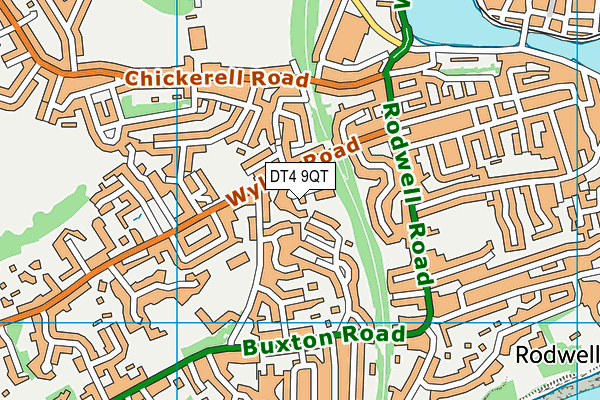 DT4 9QT map - OS VectorMap District (Ordnance Survey)