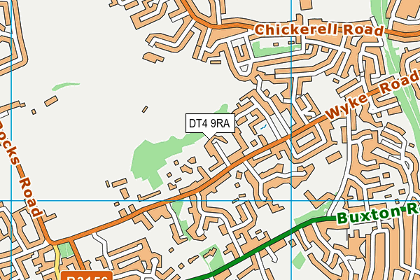 DT4 9RA map - OS VectorMap District (Ordnance Survey)