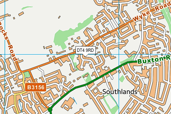 DT4 9RD map - OS VectorMap District (Ordnance Survey)