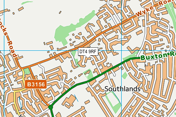 DT4 9RF map - OS VectorMap District (Ordnance Survey)