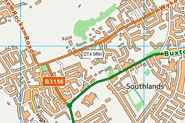 DT4 9RH map - OS VectorMap District (Ordnance Survey)