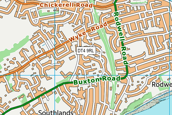 DT4 9RL map - OS VectorMap District (Ordnance Survey)