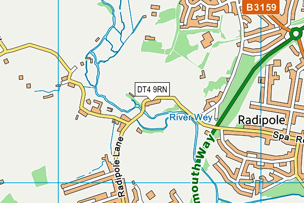 DT4 9RN map - OS VectorMap District (Ordnance Survey)