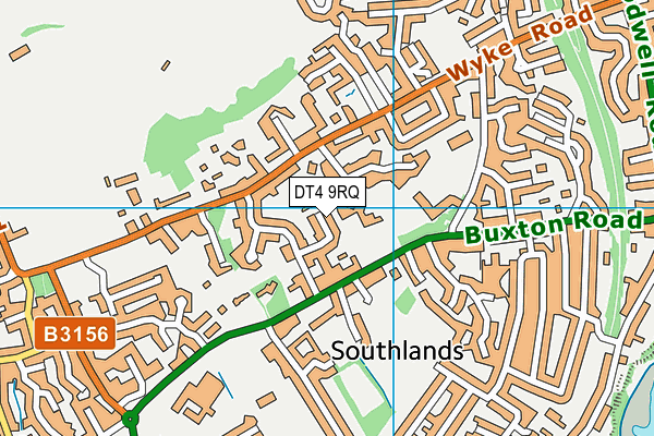 DT4 9RQ map - OS VectorMap District (Ordnance Survey)