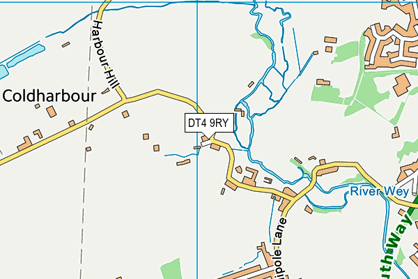 DT4 9RY map - OS VectorMap District (Ordnance Survey)