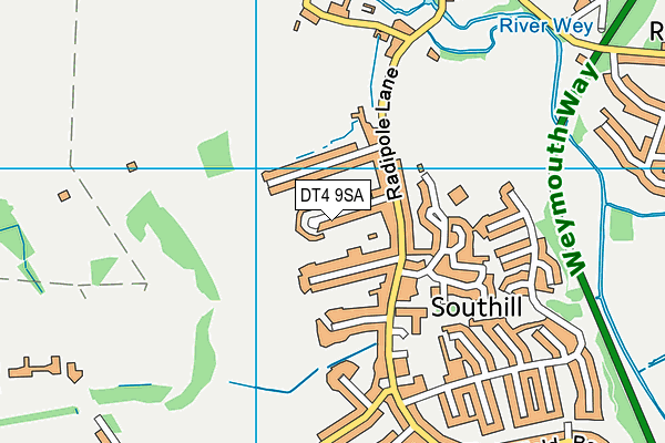 DT4 9SA map - OS VectorMap District (Ordnance Survey)