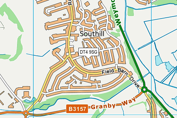 DT4 9SG map - OS VectorMap District (Ordnance Survey)